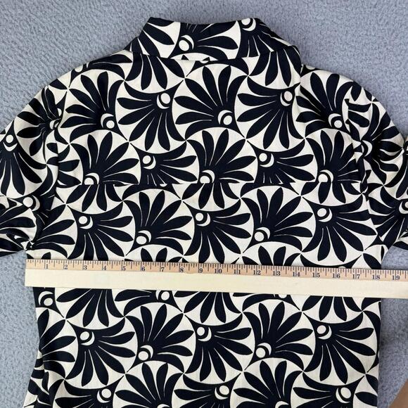 EXQUISE Anthropologie Tobie Mini Shirt Dress Waterlily Print Women's 38 - Picture 6 of 15